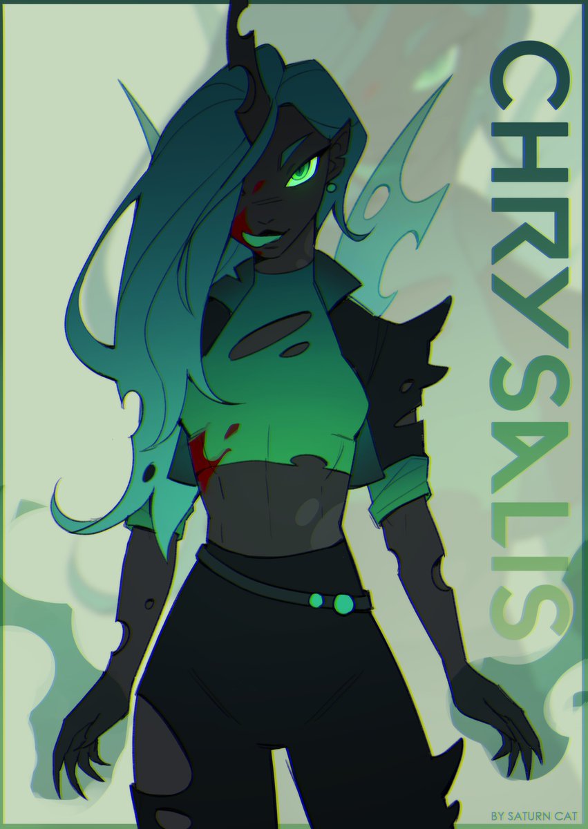 Saturna_Cat's tweet image. Queen Chrysalis 💚
#mlp #art #Chrysalis