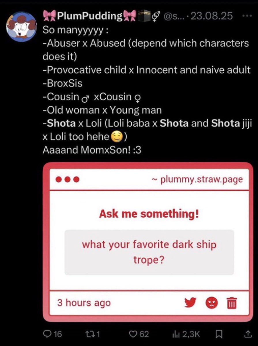 “Pedophilia’s fine, but trans people is where I draw the line!”