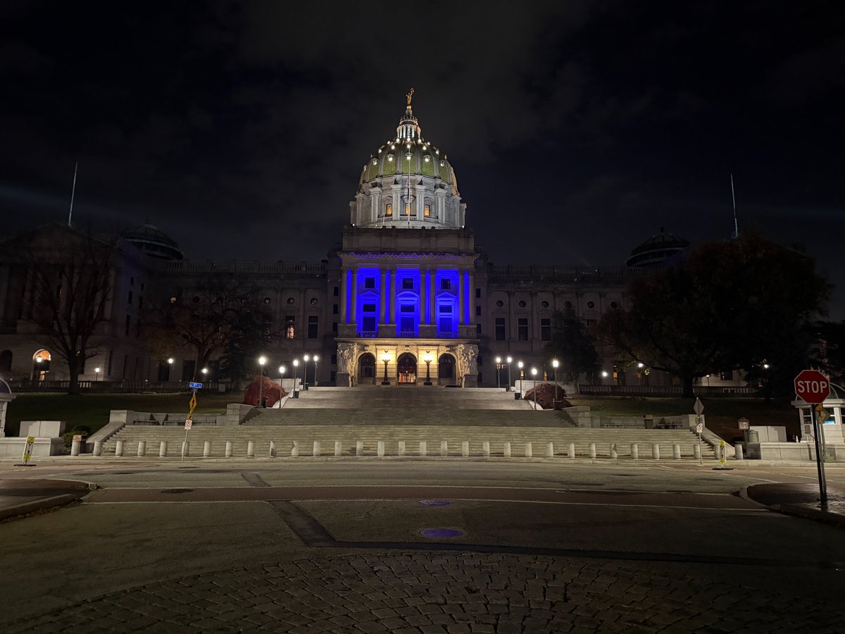 We lit up the Capitol in blue recently in recognition of Diabetes Awareness Month in November.