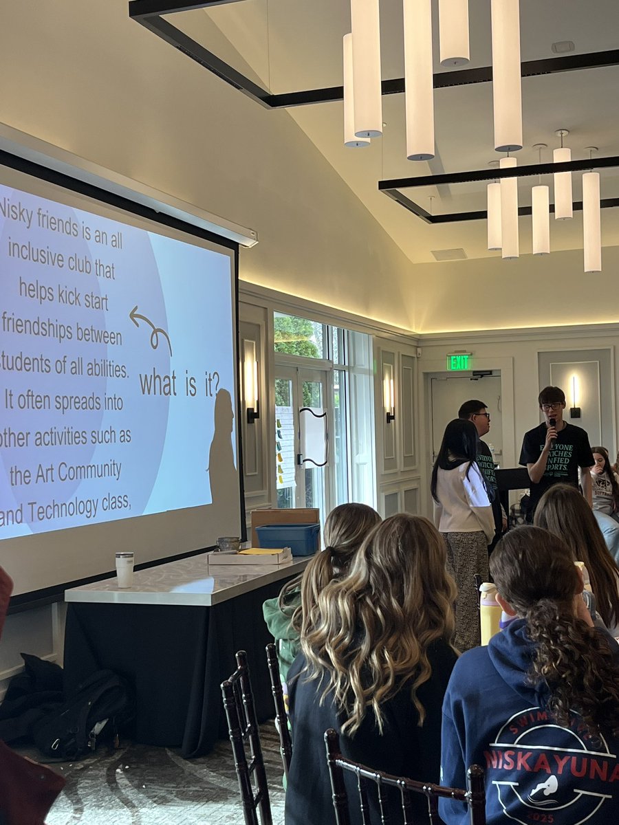 WeRNISKYUnified's tweet photo. This year’s crew putting their heads together for inclusion  representing Nisky at the SONY Youth Activation Committee Leadership Conference.  Special thanks to Kira and Luke for presenting.  

WeRNiskyUnified https://t.co/pDjVkSvktn