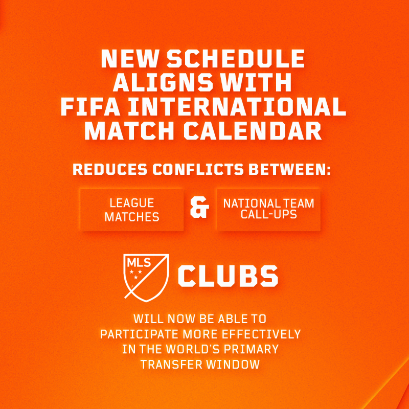 HoustonDynamo's tweet photo. A season built for H-Town begins in 2027! 

MLS has announced a historic shift in the competition calendar to align with top leagues around the world.