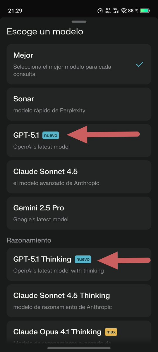 00Bohr's tweet image. Insisto es gratis. Hasta fin de año y durante 12 meses. Ahora con #chatgpt51 .  x.com/perplexity_ai/…