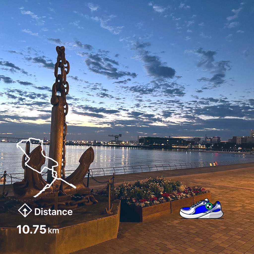 Nakajimabone's tweet image. 金曜日、おはようございます。

朝ラン10kmで身体をしっかり整えてスタートしました🏃‍♂️✨
今日も無理なく、健康第一でいきましょう！
Nakajima整骨院

#superwalk 84417663 #stepapp 45BEC8B #stepn 18656750