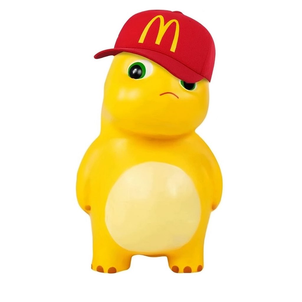 Trying on the new merch