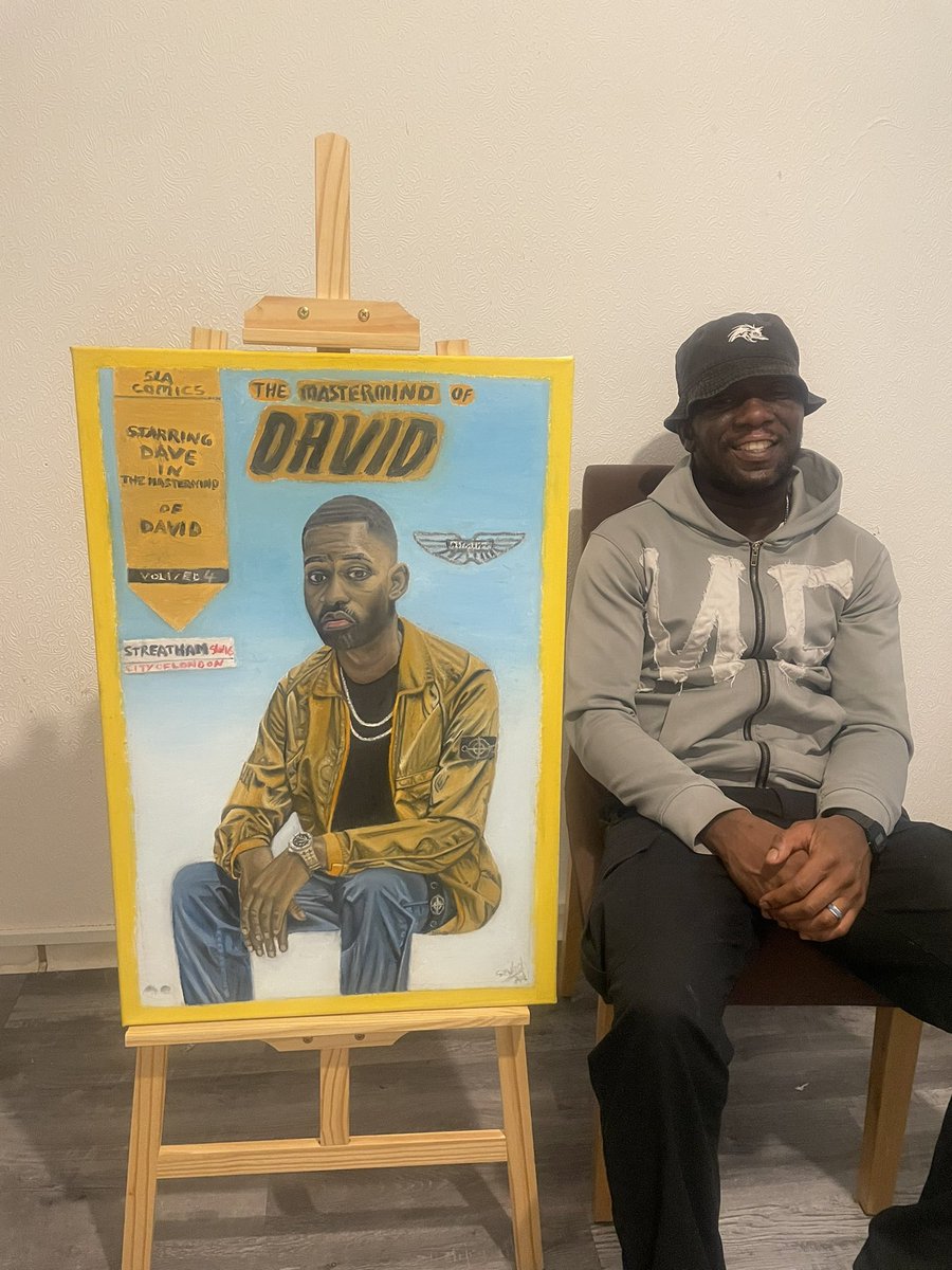 seylashart's tweet image. The Mastermind of David , My Oil Painting of @Santandave1 Thank you God for giving me the strength to complete this piece I think it turned out Great.🙏🏾🎨🖼️🤟🏾

#art #painting #dave