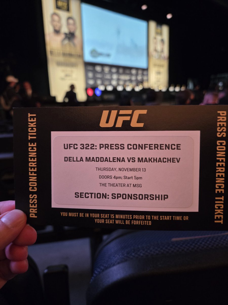 At the #UFC322 press conference with <a href="/JoinFightID/">Fight.ID</a> <a href="/UFCStrike/">UFC Strike</a> 🙌🔥