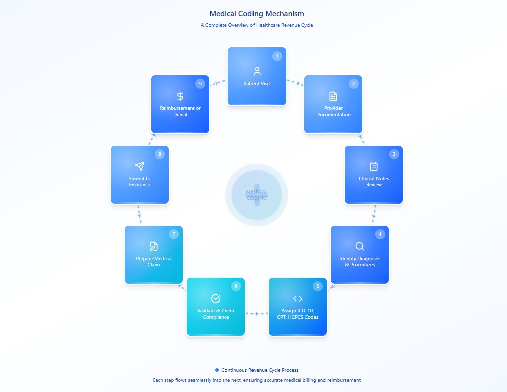 MediknocxInc's tweet image. Medical Coding Mechanism #medicalcodingtraining  #MedicalBilling #USA