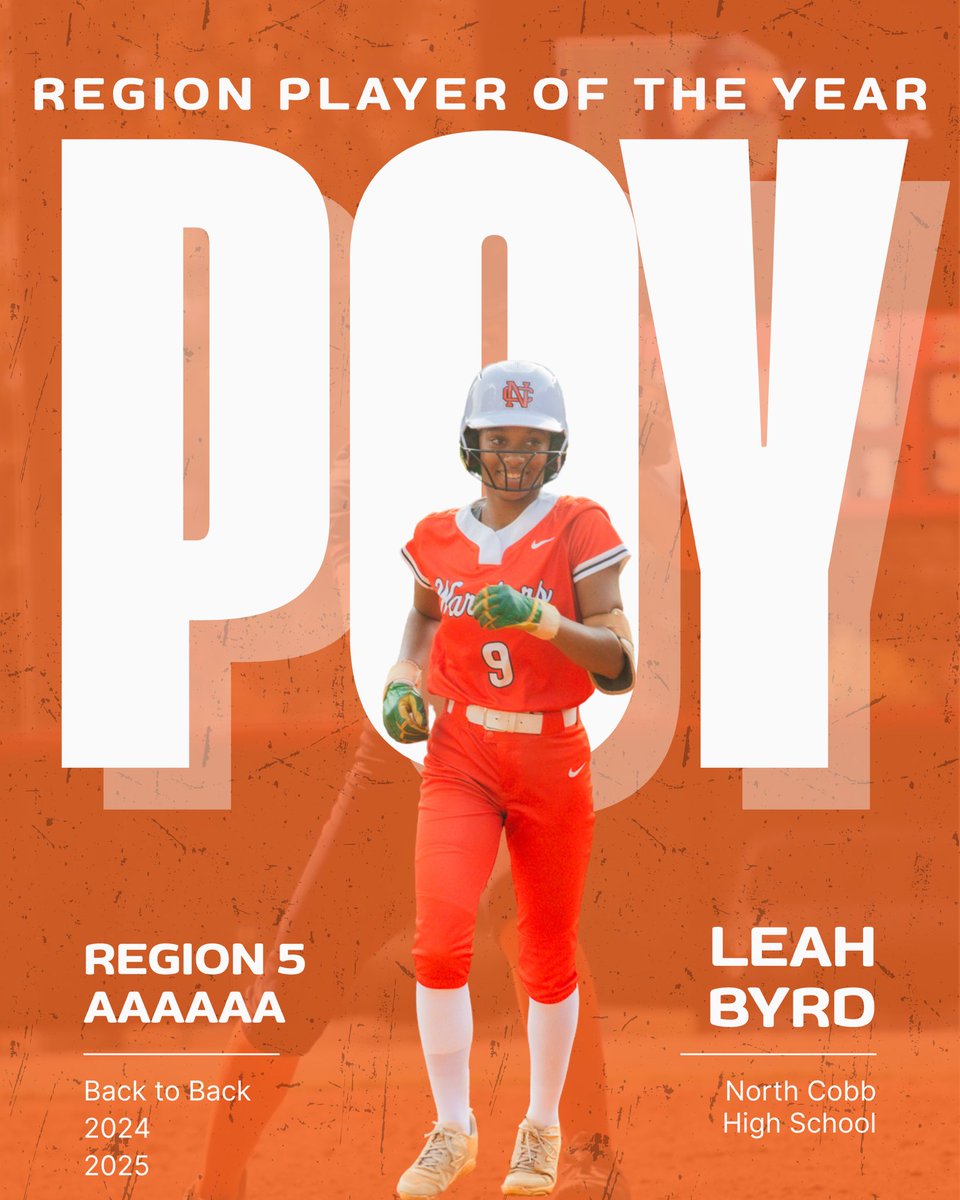 Senior year going out with a bang!! Back2back player of the year!! <a href="/nchswarriors/">North Cobb Athletics</a> <a href="/NCHSFastpitch/">North Cobb Fastpitch</a> <a href="/AuburnSoftball/">Auburn Softball</a>