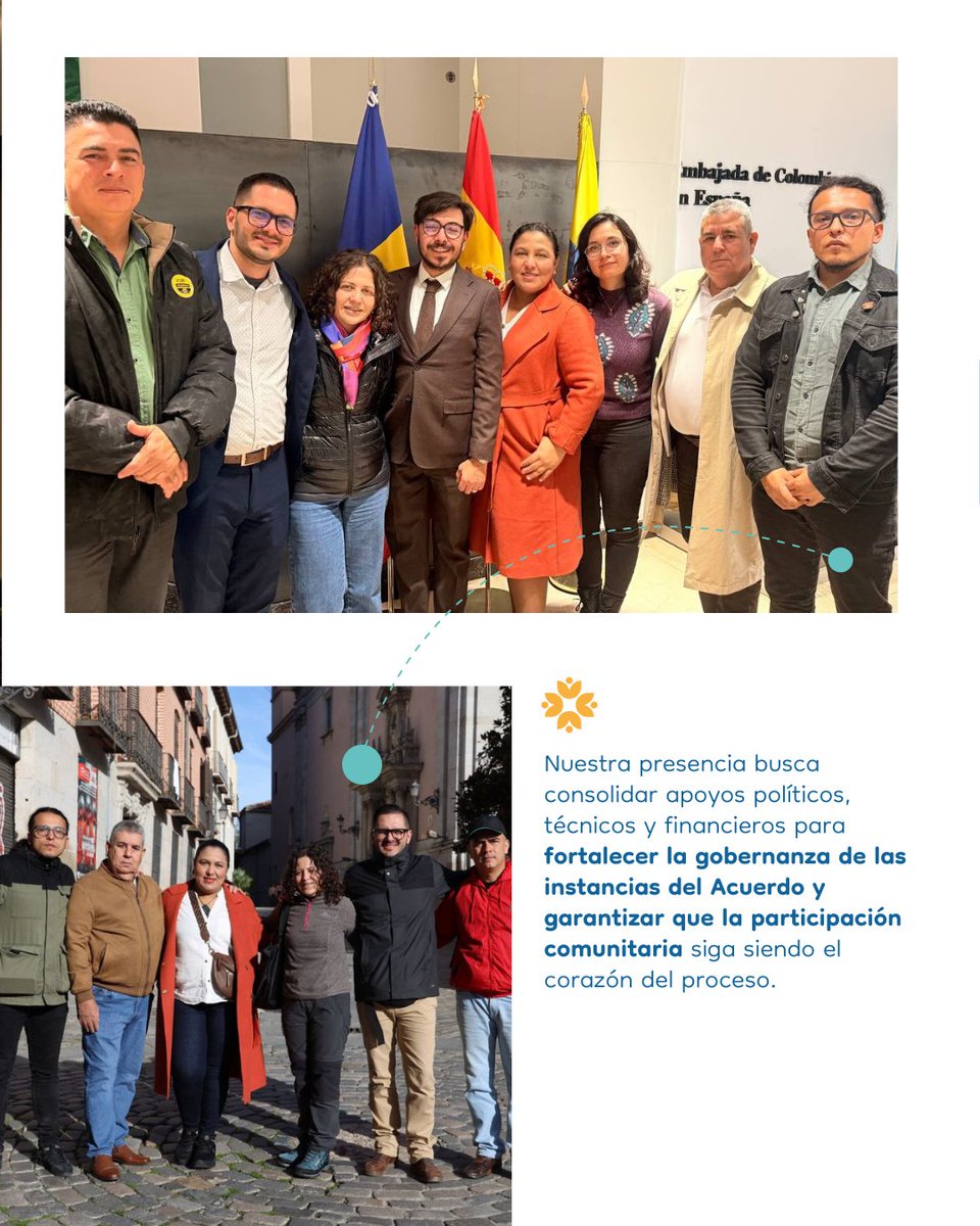 Avanza la Gira Internacional “Trayectorias de Paz y Desarrollo” 🌍

En Madrid intercambiamos visiones sobre los avances y desafíos de la implementación del Acuerdo Final de Paz.

¡Seguimos construyendo paz! 🕊️

Revisa lo que hemos hecho en nuestro paso por Madrid, España 👇