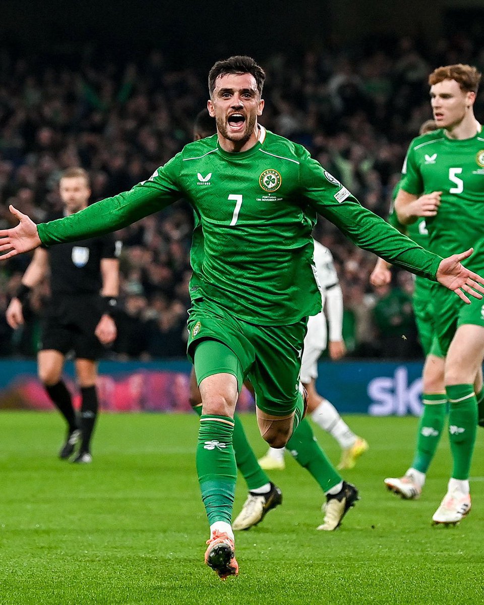 Irish Hero. 

The most exhilarating game from The Boys in Green and especially by Troy Parrott. 

This win has put us back in the game, roll on Sunday! 

Well done lads, you’ve made the nation so proud. 

COYBIG 🇮🇪