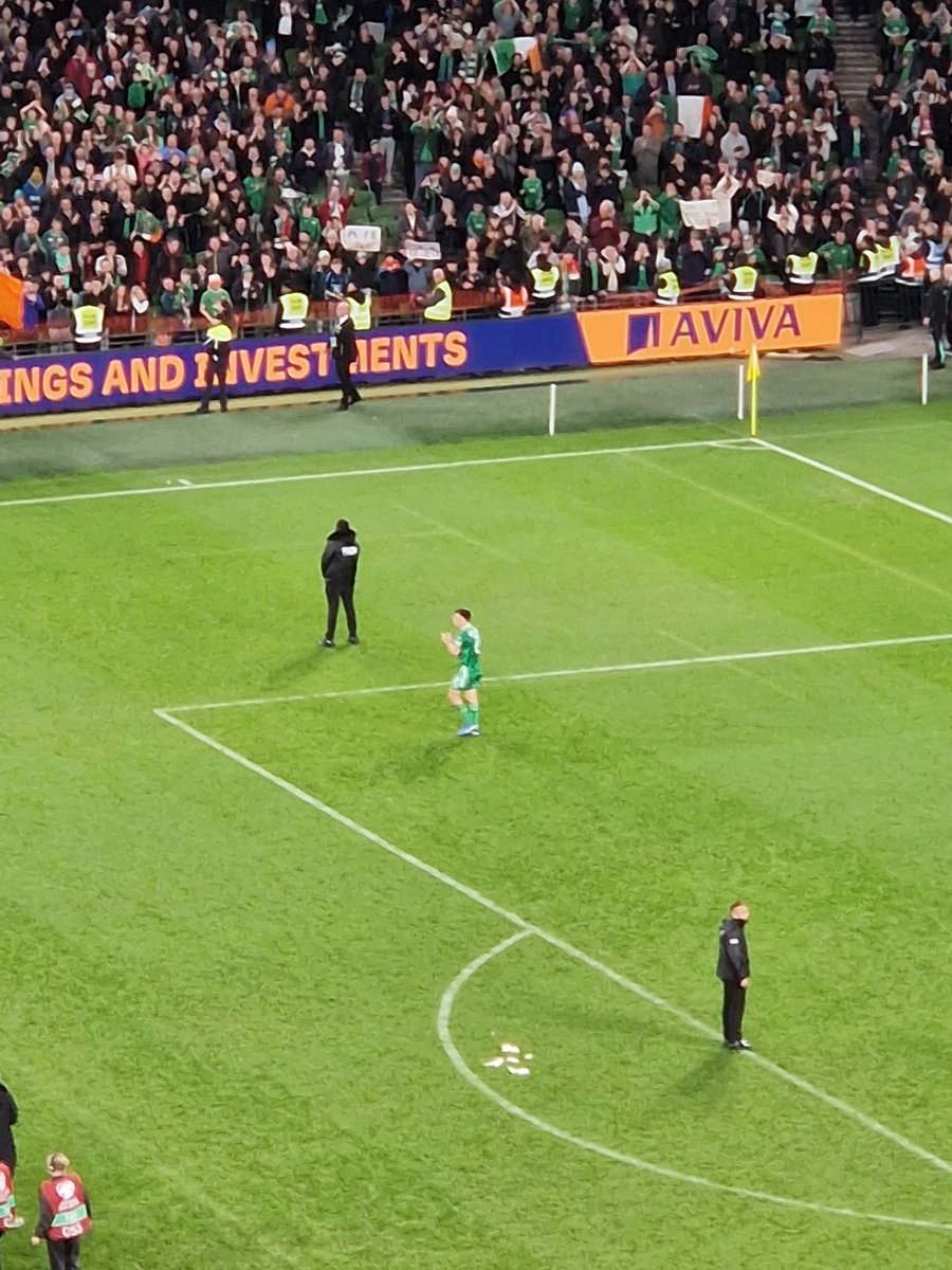 Seamus Coleman out on his own whipping up the crowd. He was superb tonight