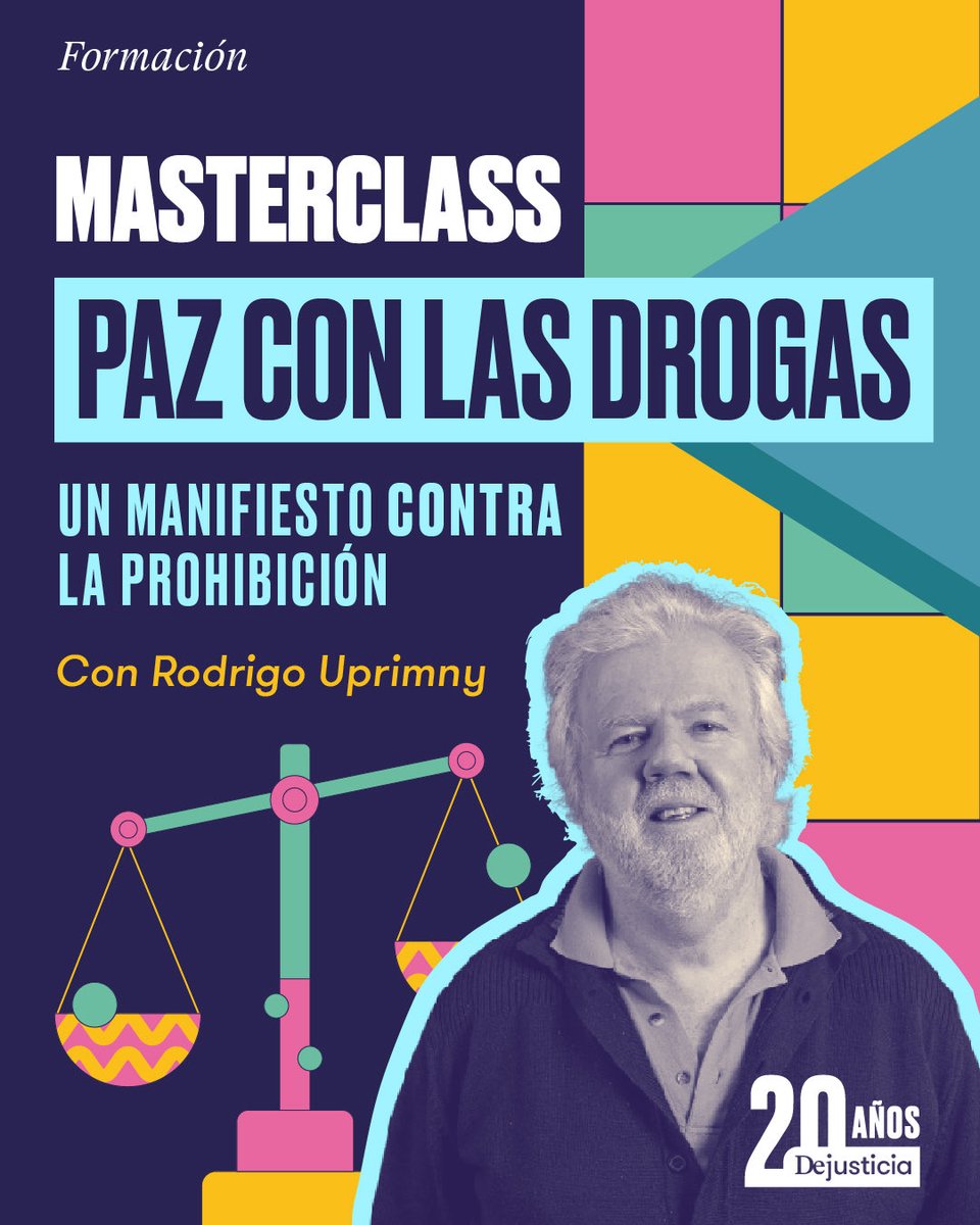¿Todavía no te has inscrito en nuestra Masterclass? No pierdas la oportunidad de reflexionar junto a nosotros sobre los límites y daños de las políticas prohibicionistas.
👉🏾 Inscríbete aquí: 
escuelad.org/library/paz-co…