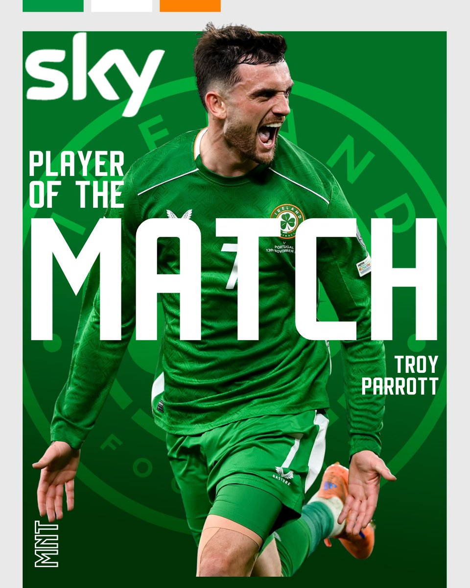 Never in doubt!

Your <a href="/SkyIreland/">Sky Ireland</a> Player of the Match is Troy Parrott!