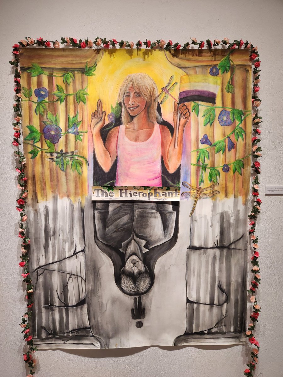 kayfaceart's tweet photo. I recently held my first solo art gallery exhibition at my university! I've compiled a thread showing the works and decor here: (1/6) https://t.co/rY8z6ZDyJO