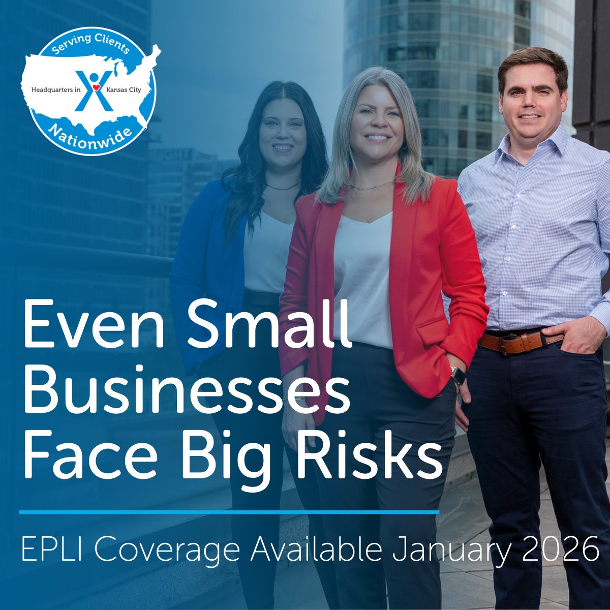 💼 New Coverage Offering! Employment Practices Liability Insurance (EPLI) protects companies when employees or job applicants allege discrimination, harassment, retaliation or wrongful termination.

Even businesses with strong HR practices can face unexpected claims — and the