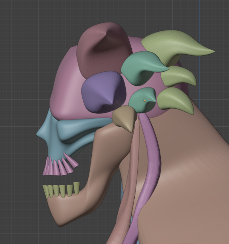 around like idk 50% done with the block out ig?