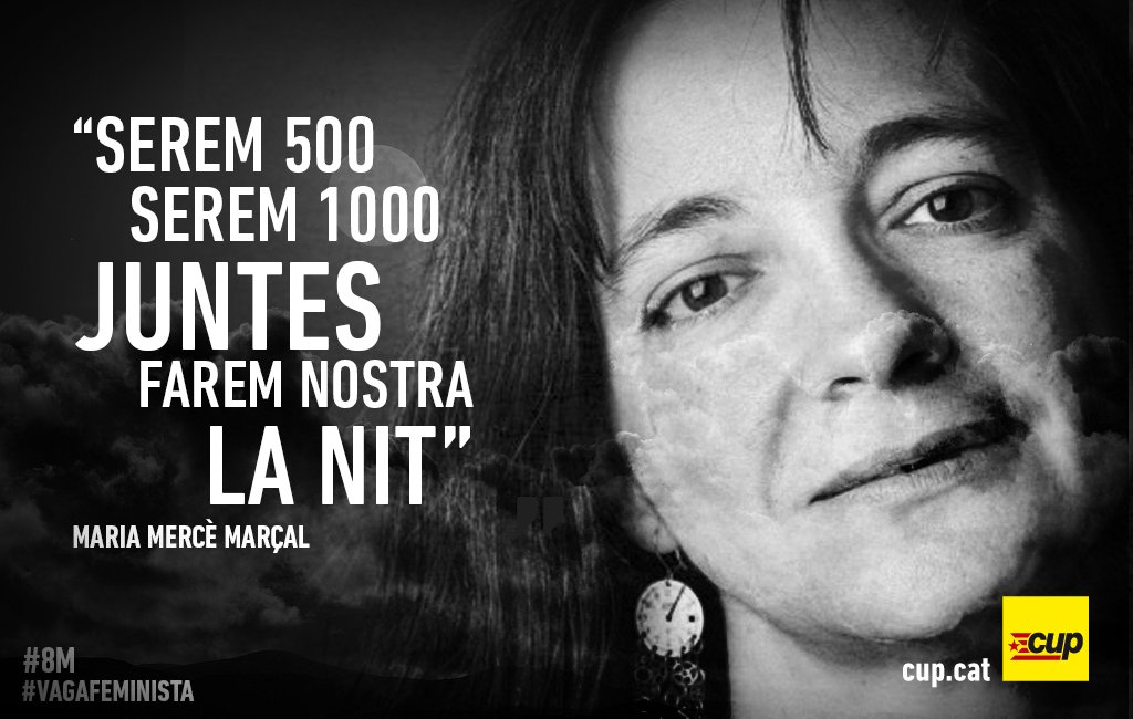 ✒️73 anys del naixement de Maria Mercè Marçal.
💥I seguim agraint haver nascut dones, de classe baixa, i nació oprimida.
#Feminisme #Cultura