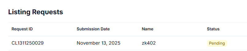 zk402 has just officially submitted our listing request to <a href="/coingecko/">CoinGecko</a> under the ZK + x402 categories.

Request ID: CL1311250029

Privacy narrative is heating up…
and zk402 is moving to the next stage.
