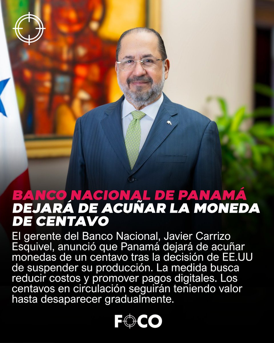 Banco Nacional de Panamá dejará de acuñar la moneda de centavo