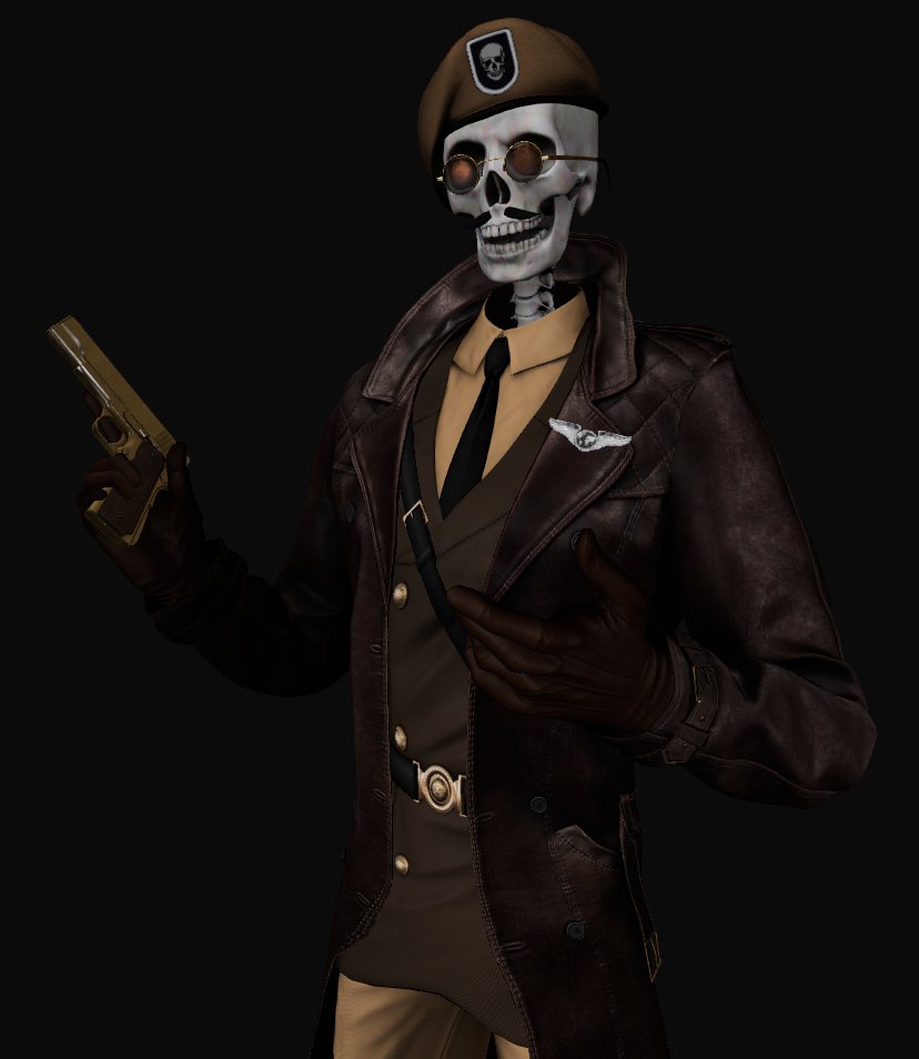 I had a vision, and the vision didn't take that long to edit up into working order, considerably more stylin' than just the uniform itself.