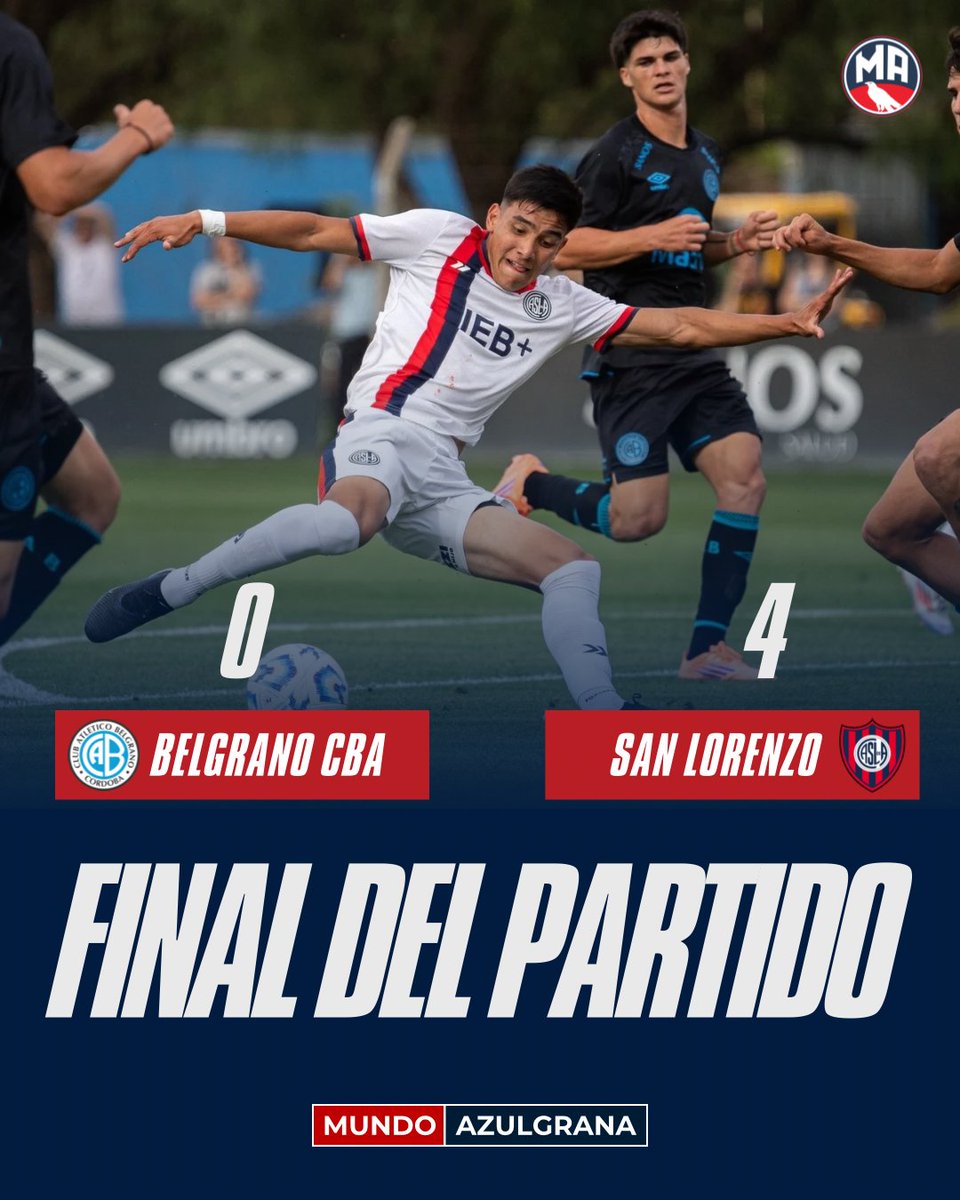 🔵🔴 LA RESERVA GANÓ, GUSTÓ, GOLEÓ Y SE CLASIFICÓ.

San Lorenzo le ganó 4-0 a Belgrano, en Córdoba, y se clasificó a los cuartos de final del Torneo Proyección.

👉🏼 Los goles fueron de Alan Salas, Gonzalo Alassia, Cristian Gallardo (penal) y Valentín Escalante.

🔜 En cuartos se