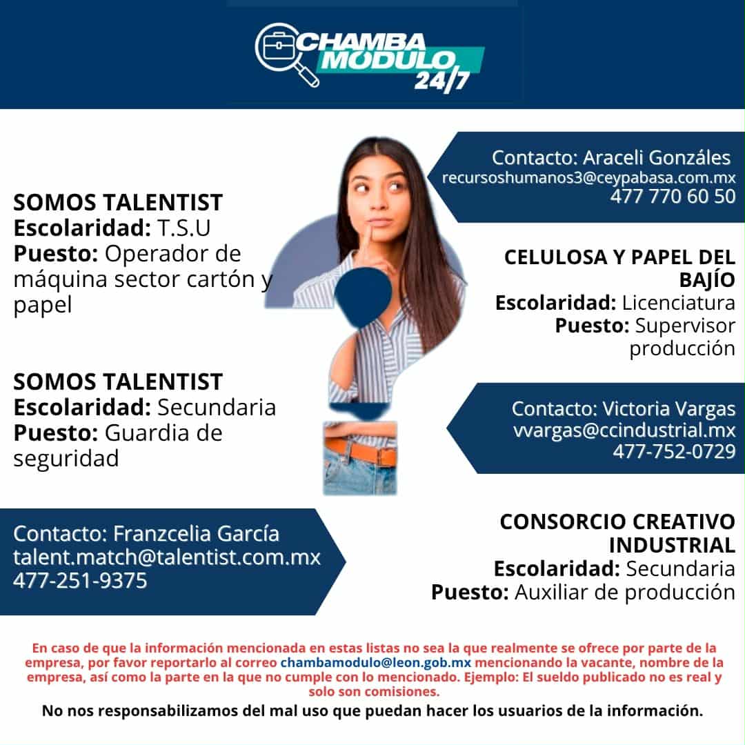 ChambaModulo's tweet image. ¡No pierdas la oportunidad! Postúlate 💼