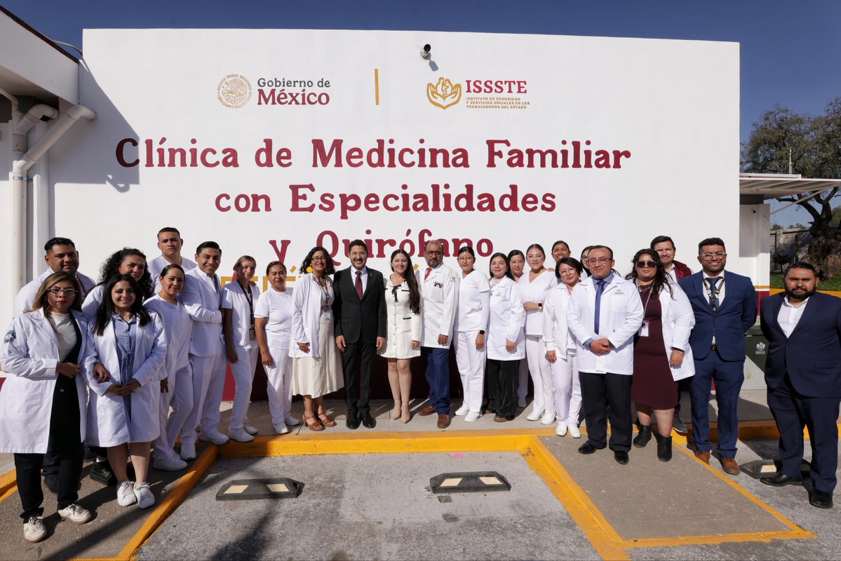martibatres's tweet image. Estuvimos en Tecámac, Estado de México, con la Presidenta @Claudiashein para inaugurar dos nuevas unidades médicas del @ISSSTE_mx. 

En la búsqueda constante por ampliar la cobertura médica del Instituto nos encontramos con la generosidad del ayuntamiento de Tecámac, que nos donó…