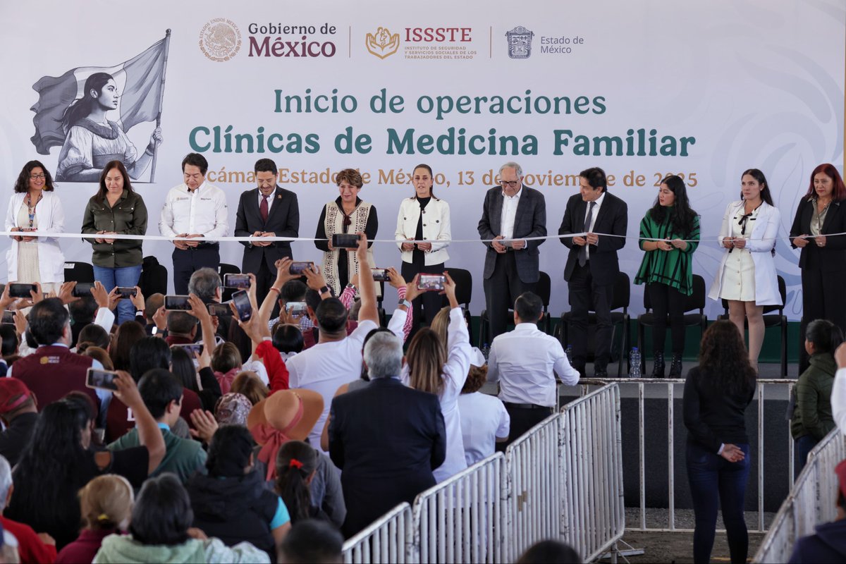 martibatres's tweet image. Estuvimos en Tecámac, Estado de México, con la Presidenta @Claudiashein para inaugurar dos nuevas unidades médicas del @ISSSTE_mx. 

En la búsqueda constante por ampliar la cobertura médica del Instituto nos encontramos con la generosidad del ayuntamiento de Tecámac, que nos donó…