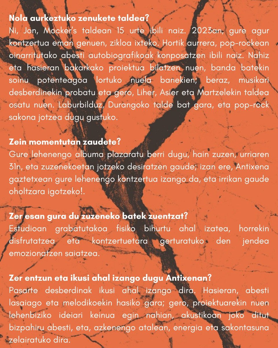 Gar taldearen emanaldiaz gozatzeko aukera izango dugu domekan, Antixena gaztetxean.

Hantxe ikusiko dugu elkar!

#burrundafaktoria

#antixenagaztetxia