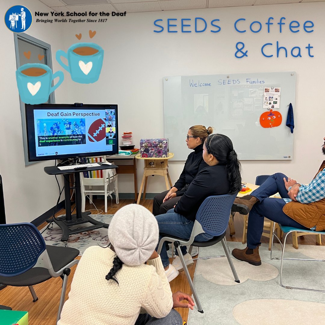 NYSD1817's tweet image. NYSD SEEDS families enjoyed a workshop with Elaine Gale, Professor at Hunter University, exploring Deaf Gain and ASL Storybook apps like VL2 to support early language and literacy development. #ASLEnglish #DeafInfantProgram #ASL #DeafGain #VL2