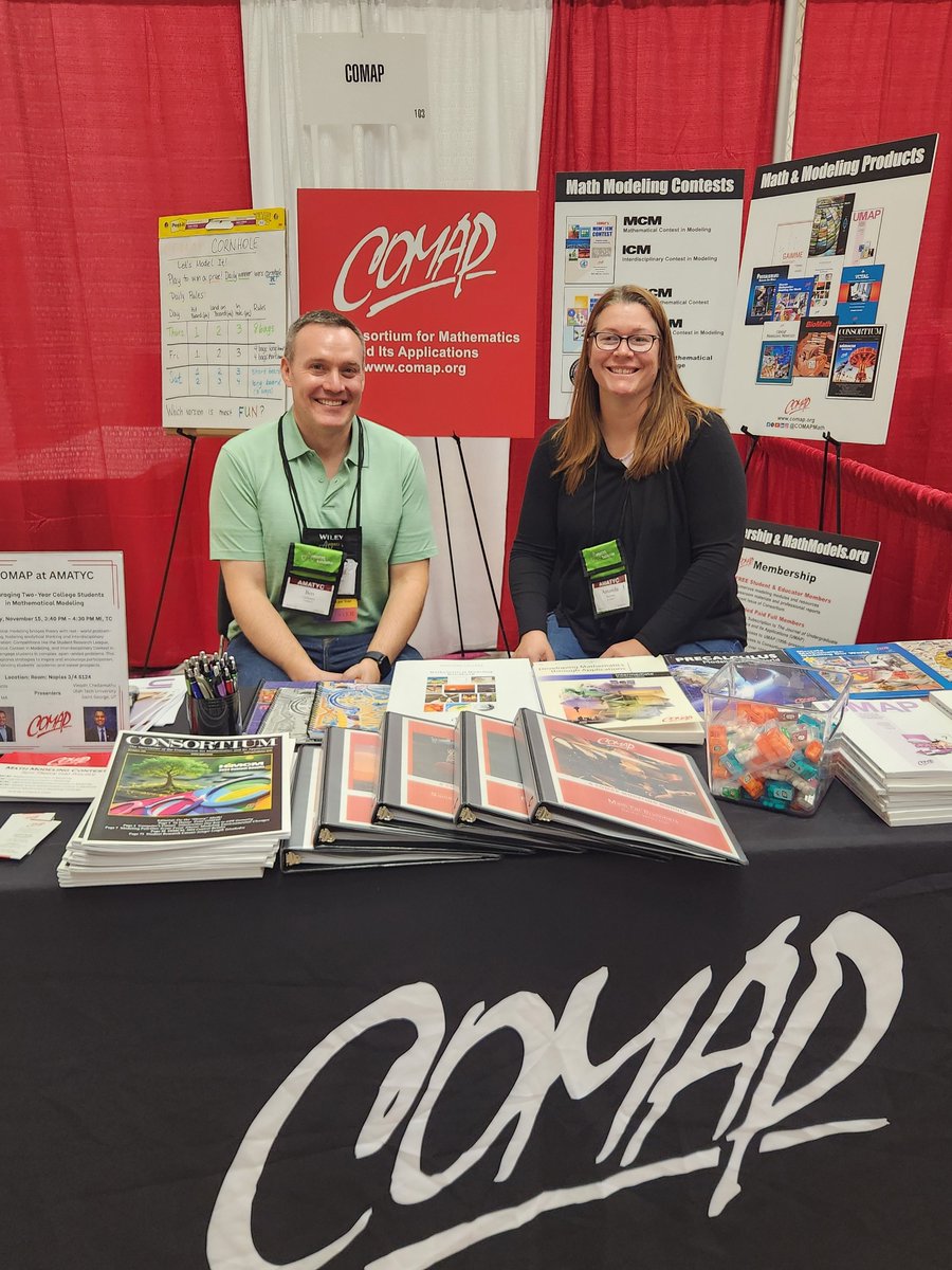 COMAPMath's tweet image. We&apos;re at #AMAYTC right now! Stop by to say hi, learn about our #MathModeling contests, membership options, and publications. We&apos;re ready to answer all of your questions!