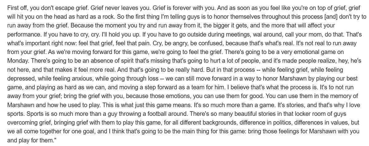 JoeJHoyt's tweet image. #Cowboys DE Solomon Thomas was asked how he and his teammates can escape the grief of losing Marshawn Kneeland last week.  

The short answer: they can&apos;t, and they shouldn&apos;t try.

The long answer is worth your time, too.