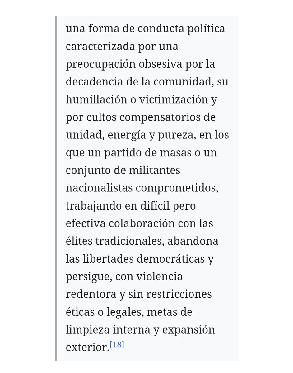 El fascismo no son respuestas de soberbia individualista, ni es equiparable al socialismo real ni es lo que a ti te de la gana. 
Volver siempre a Paxton: