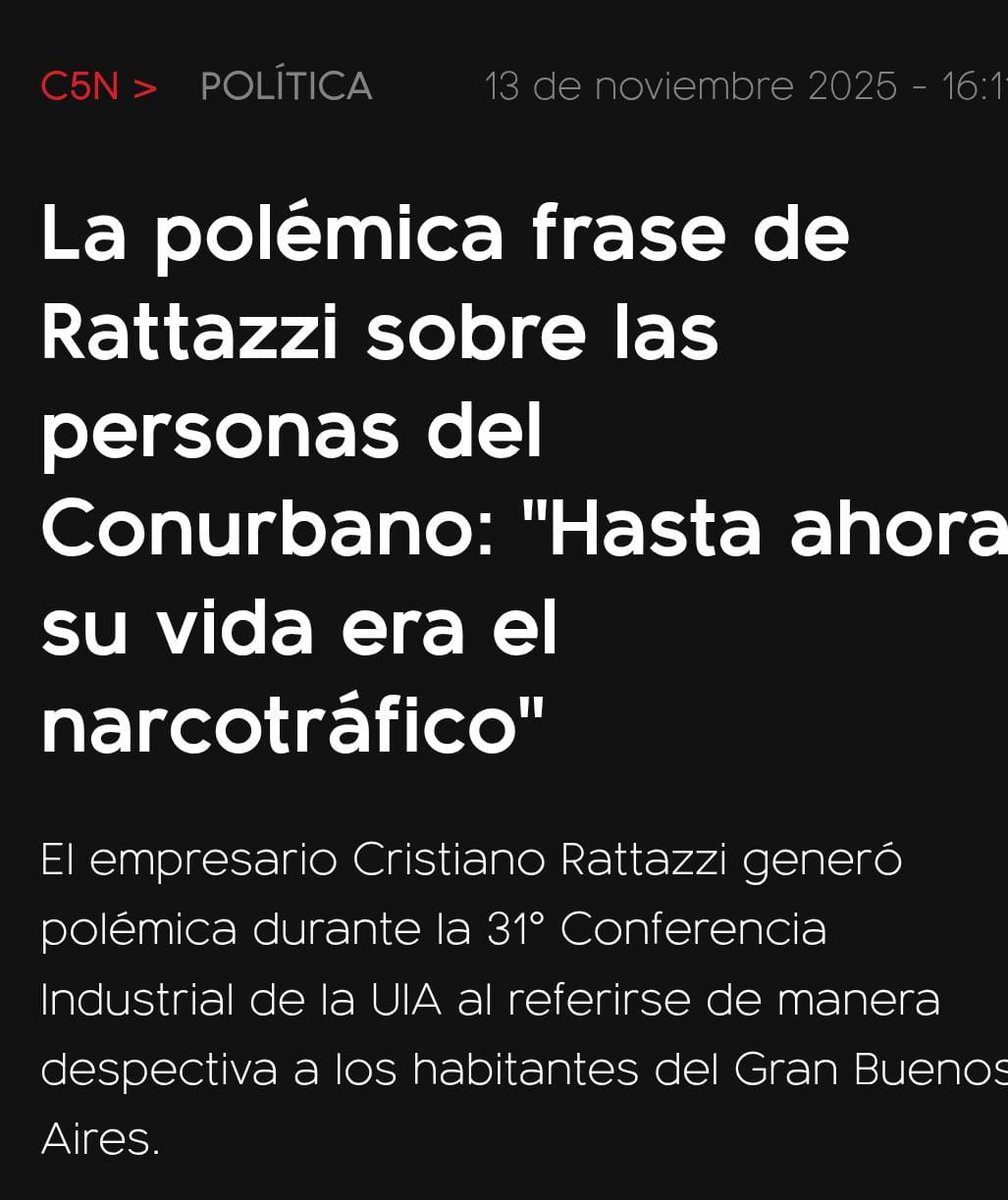 Si no fuera por los millones de personas que en el conurbano madrugan todos los días para ir a trabajar, los parásitos como vos no se hubiesen enriquecido a costa del trabajo ajeno. 
Fíjate que los narcos más poderosos viven más cerca tuyo que de los barrios del conurbano.