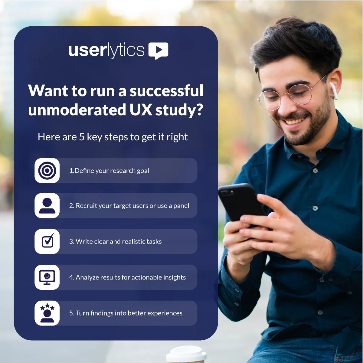 Userlytics's tweet image. Ready to test with real users? 👉 userlytics.com #UXResearch #UsabilityTesting #UserExperience #UXDesign