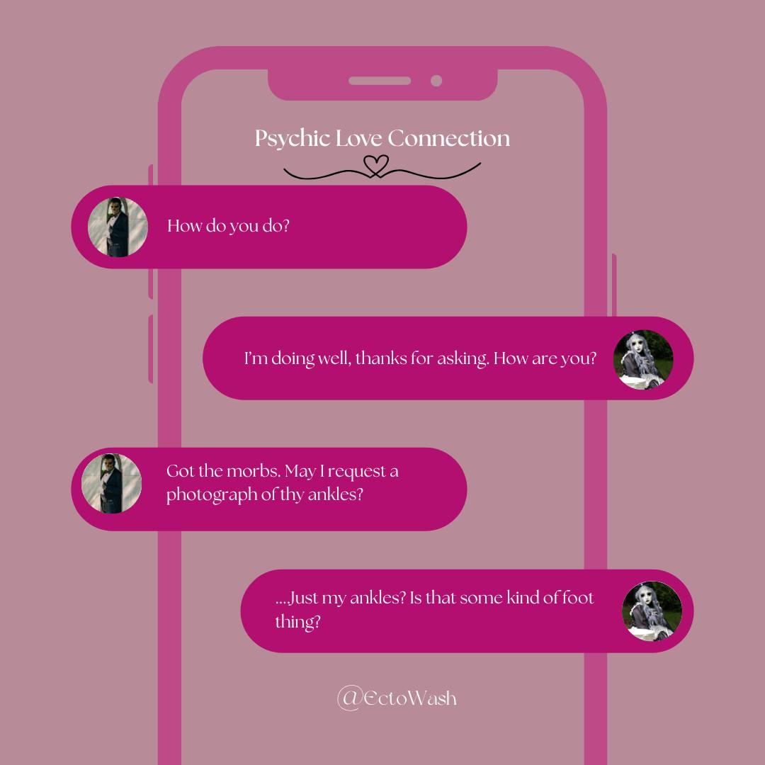 EctoWash's tweet image. Who taught these Victorian ghosts how to use apps…and how to read?! @SPOGhosts , tell us why it isn’t your fault?