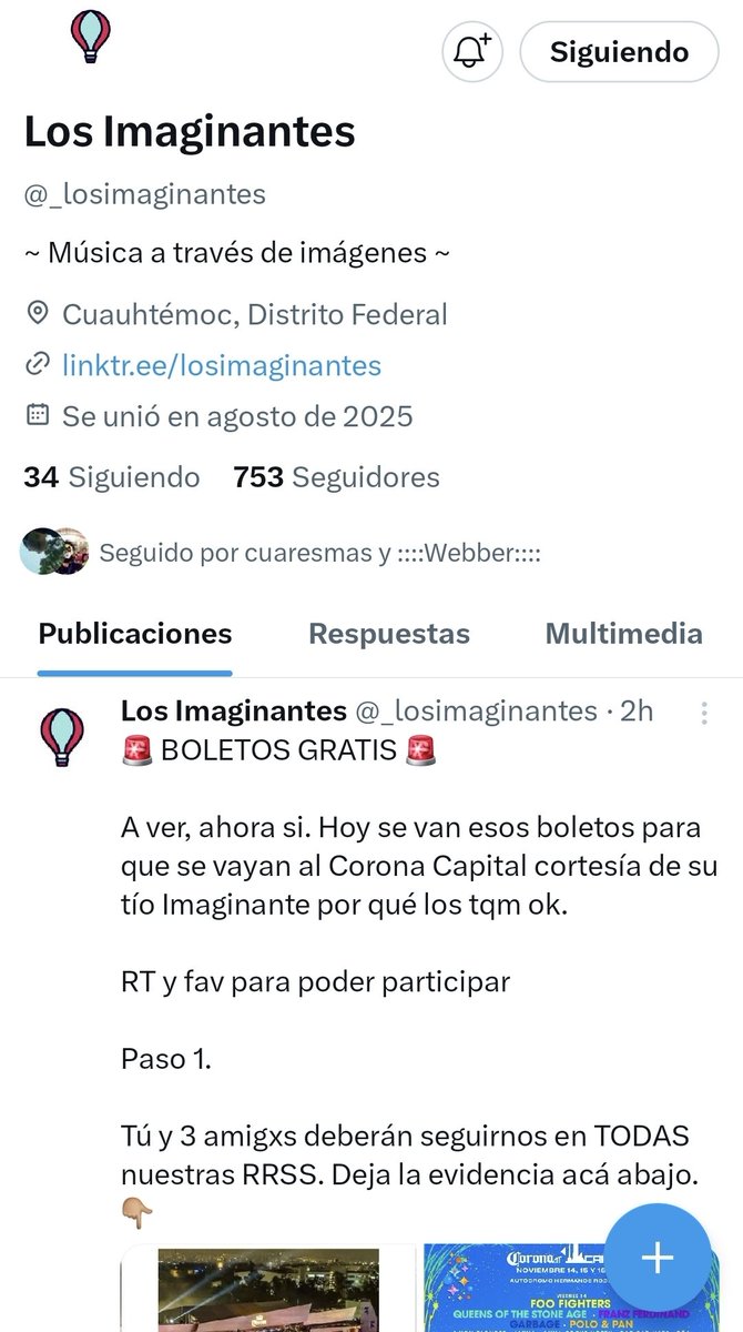 shindemiru's tweet photo. @WebberMx @_losimaginantes @Nekosauriarex @elcuaresmas No se, si me falte otra red social, pero ahí dejo mi aporte.
Si ganas. Invita jajs 🎸🎤 https://t.co/rrgp3VjuLB