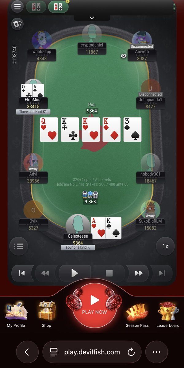 Chi_c_hoc's tweet image. Insane🥳 #goodhand #poker @DevilfishPoker_