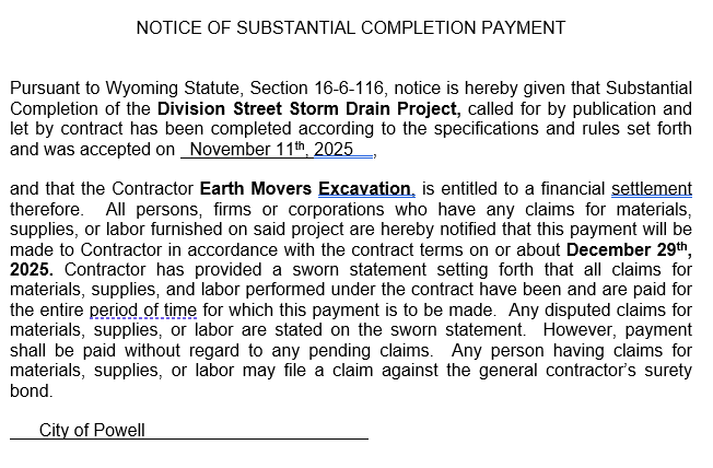 City of Powell (@cityofpowell) on Twitter photo 