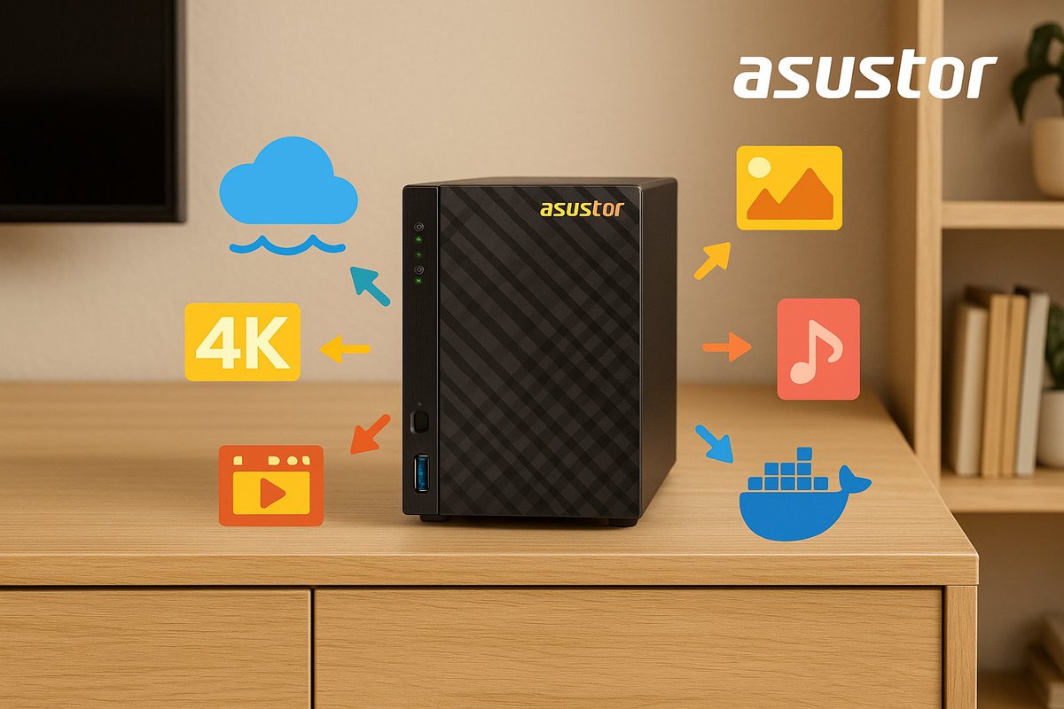 ASUSTORIncFr's tweet image. Qui y a-t-il dans un #NAS #ASUSTOR ? Votre vie numérique ! Rien que ça ! #musique #photo #Video #Docker #4k #CloudComputing