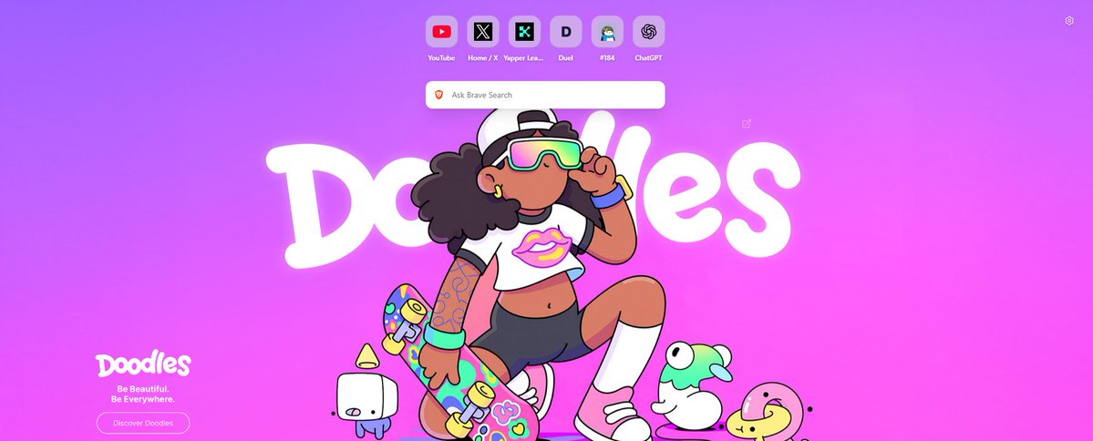 Pretty cool seeing <a href="/doodles/">doodles</a> when opening a new tab <a href="/brave/">Brave</a> today

Who doesn't love the Pastel :)