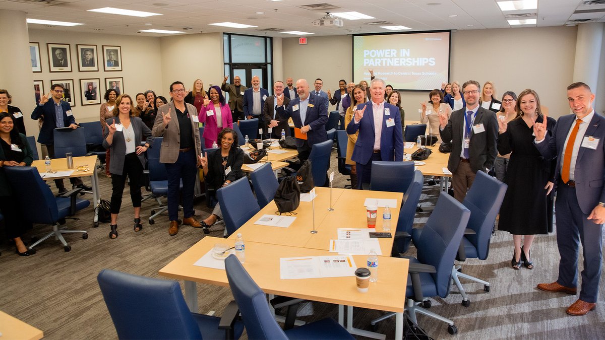 utexascoe's tweet image. COE welcomed leaders from Central Texas districts for Power in Partnerships, connecting with faculty to explore research-driven solutions for Texas schools.

#PowerInPartnerships #WhatStartsHere #HookEm