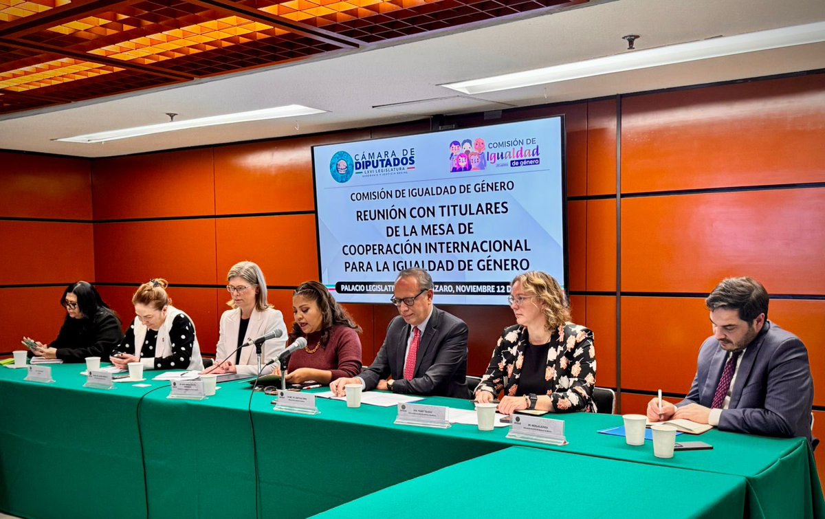 🤝 Participamos en la reunión entre la Comisión de Igualdad de Género de la Cámara de Diputados y la Mesa de Cooperación Internacional para la Igualdad de Género (MGIC), reafirmando nuestro compromiso con una agenda común para la igualdad sustantiva en México.

👩‍💼 Nuestra