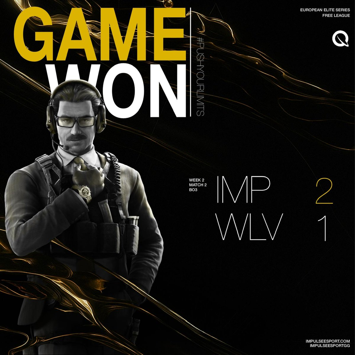 🔥We secure our second victory on the second matchday with a 2:1 win against <a href="/wolves_esports/">Wolves Esports</a> . 

For more info, visit impulseesport.com/matches. 

We are now 2:0 in the Swiss stage.

#pushyourlimits

#ggwp #RainbowSixSiege 
<a href="/EuroEliteSeries/">European Elite Series</a>