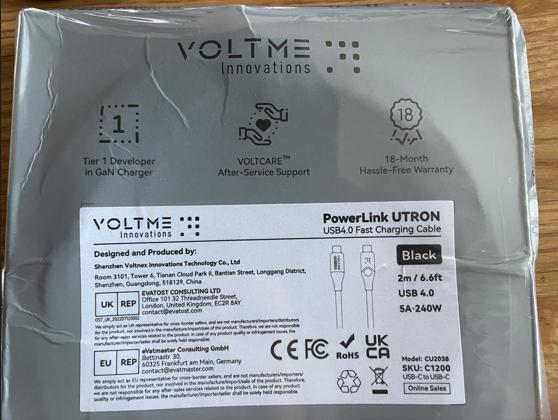 tarbo99200000's tweet image. VOLTME Japan（@Voltme_jp）さまから、当選賞品「Utron-CTC-240W」が届きました。ありがとうございます。早速使用したいと思います。嬉しい＼(^o^)／　＃当選報告　＃VOLTMEJapan #USBケーブル　＃当選拡散