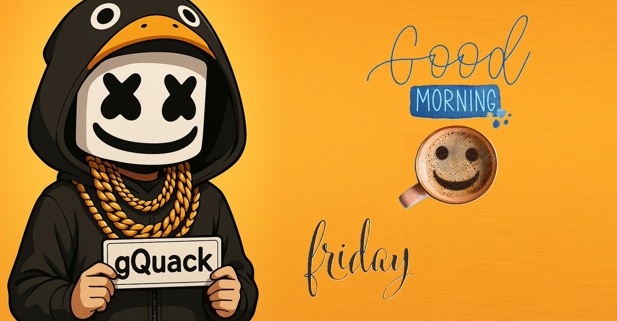 felikscukerman's tweet image. Good morning family🩵

New Day 
New Quack 

Do you love Friday as much as I do?🤔😜

gQuack 🦆
@wallchain #Web3 #AttentionFi #Web3Creators