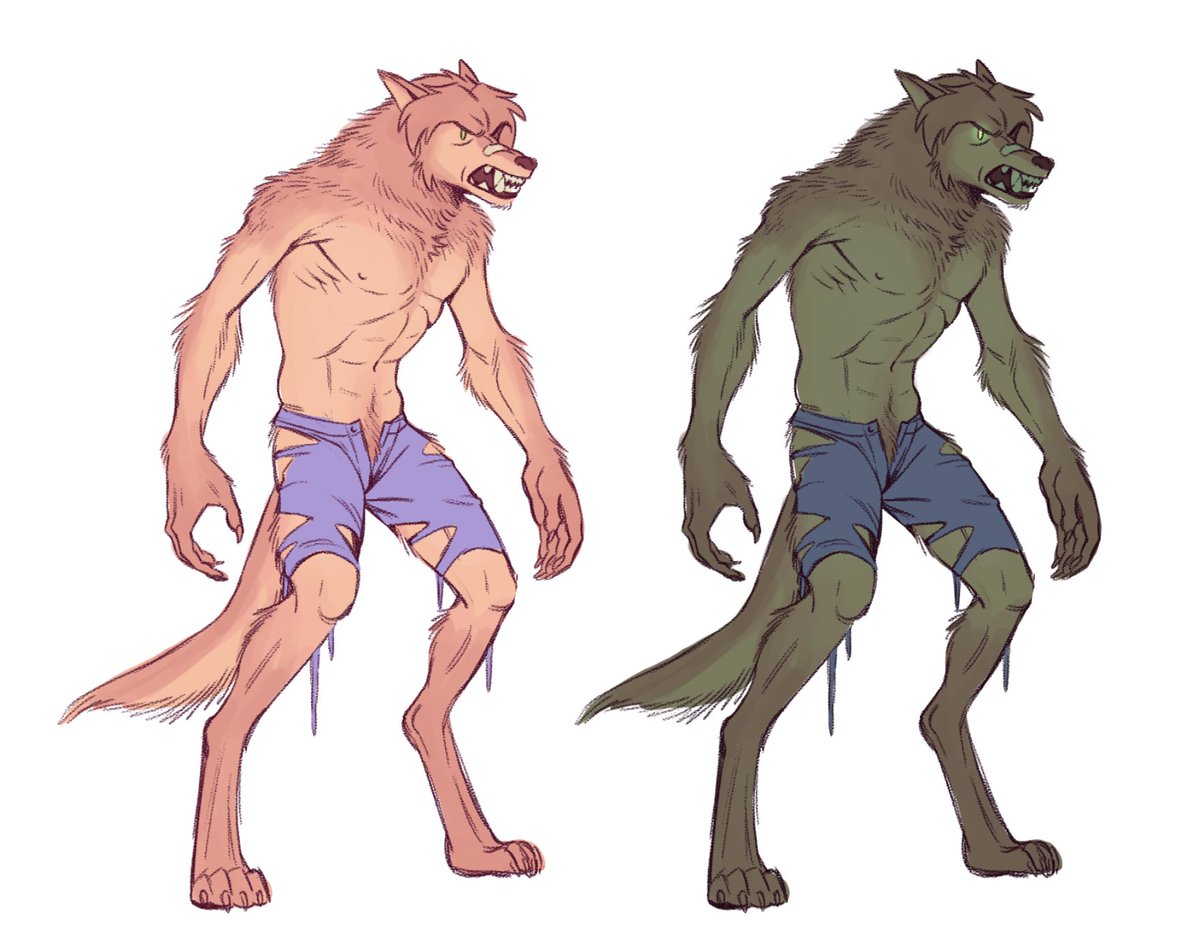 grabsart's tweet image. the werewolf...