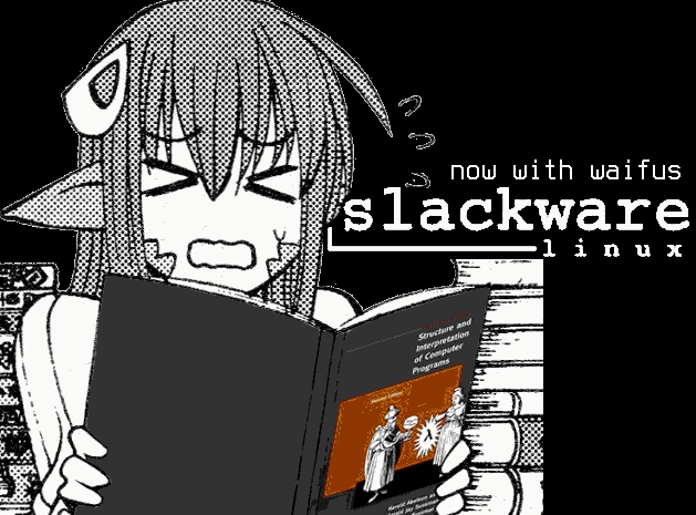 tenshiism's tweet image. Guys I made my own distro it&apos;s called Moeware and it&apos;s just my dotfiles on a vanilla Slackware install but I put it on a live cd so now I can call it a distro. 

(It&apos;s still closer to a distro than omarchy)