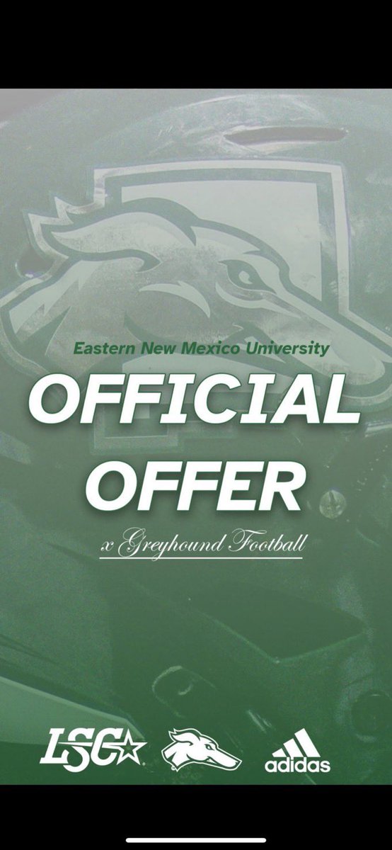 #AGTG Blessed to receive an offer to <a href="/ENMUFootball/">Eastern New Mexico University Football</a> ! Thank you for this oppurtunity <a href="/CoachKelleyLee/">Kelley Lee</a> <a href="/CoachBortle/">Austin Bortle</a> <a href="/CoachFWhite/">Floyd White</a> <a href="/JacksonKashwer/">Jackson Kashwer</a> <a href="/coachmccraw/">Andrew McCraw</a> 
<a href="/CoachKadenM/">Kaden Merrell</a> <a href="/okiecowpoke14/">Zachary Mark Green</a> <a href="/garrettowens60/">Garrett Owens</a> <a href="/CoachGwalk96/">Garrison Walker</a>