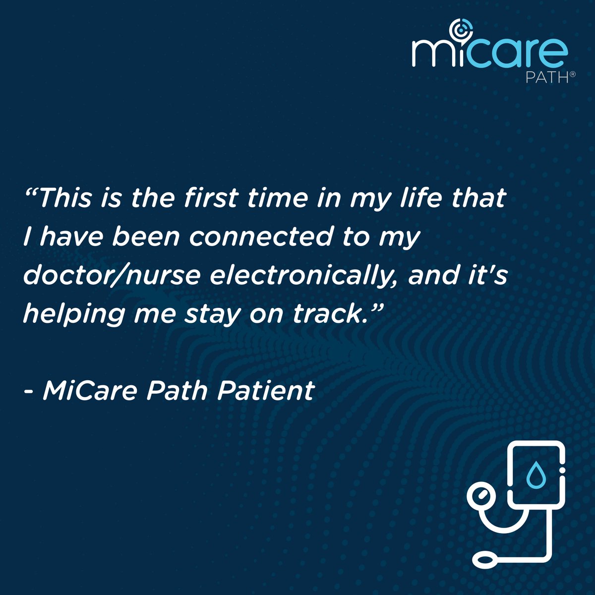 MicarePath's tweet image. #MiCarePath is grateful every time a patient takes a moment to share their experience about our program. Their words reflect what matters most to us. Personalized support that builds meaningful relationships through one-on-one care that meets patients where they are.